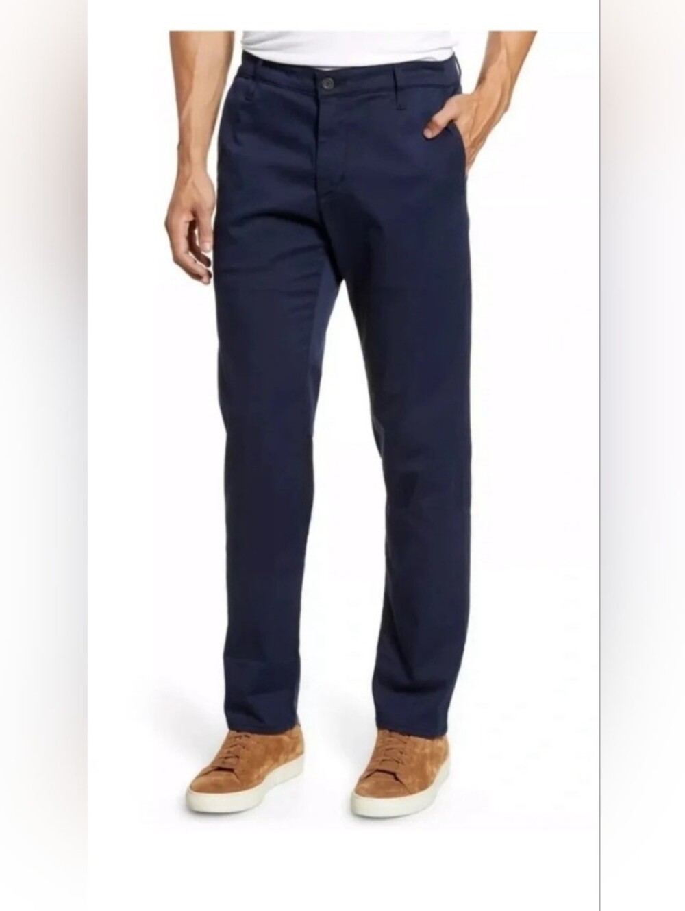 AG Adriano Goldschmied Jeans The Marshall Slim Chinos 36 X 30 Navy Golf Casual